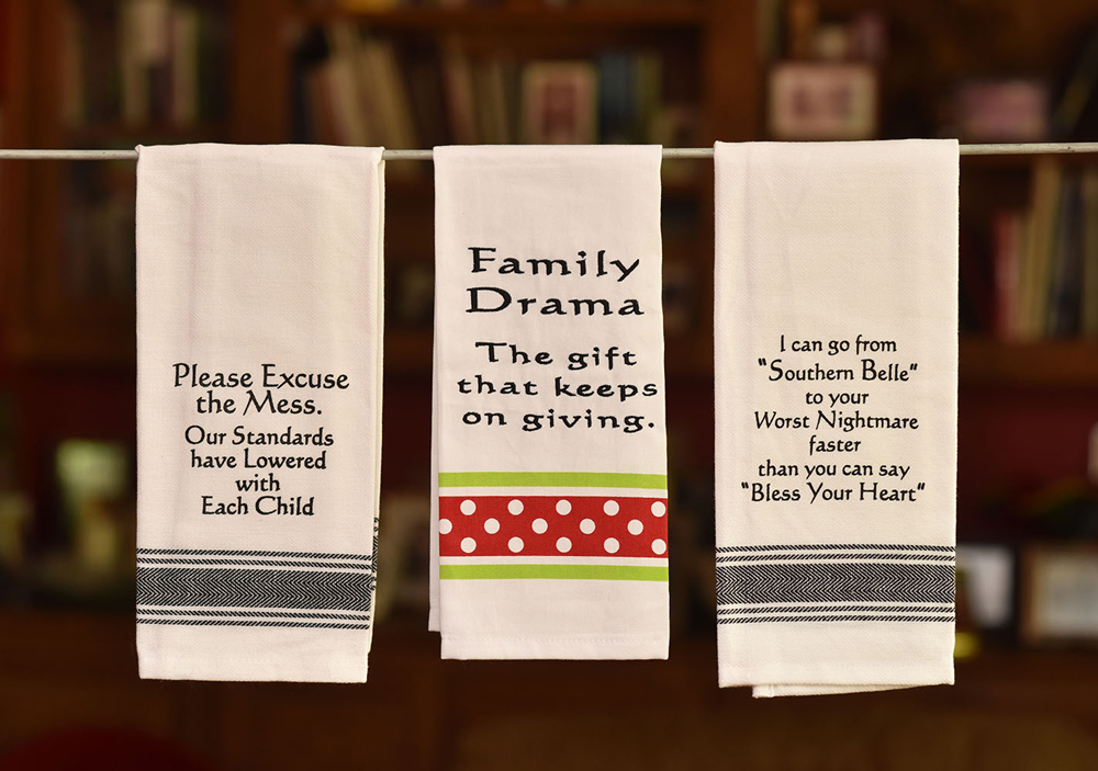 Humorous Hand Towels, Merchandise/Seasonal: Four Oaks Farm Country Store